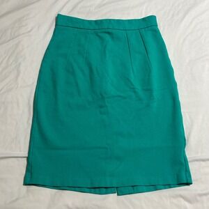 Marycrafts Womens Teal Green High Waisted Pencil Skirt Size M Office